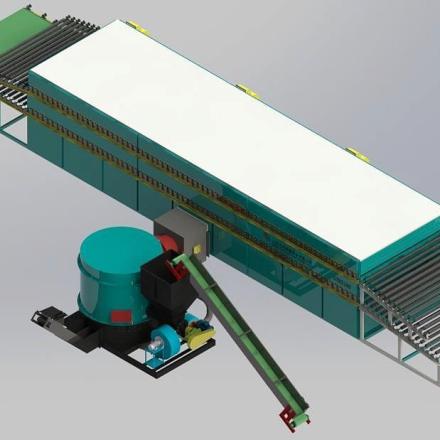 máy sấy ván mỏng
